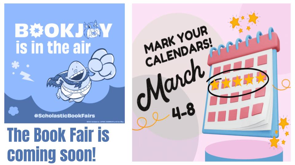 Book Fair Save the Date March 4 - 8